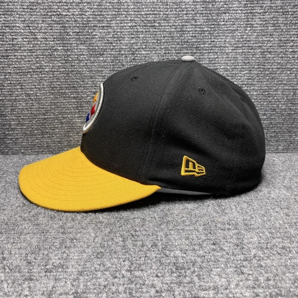 Pittsburgh Steelers Hat Cap Fitted Mens 7 1/8 Black Yellow NFL Football New Era - Picture 4 of 9